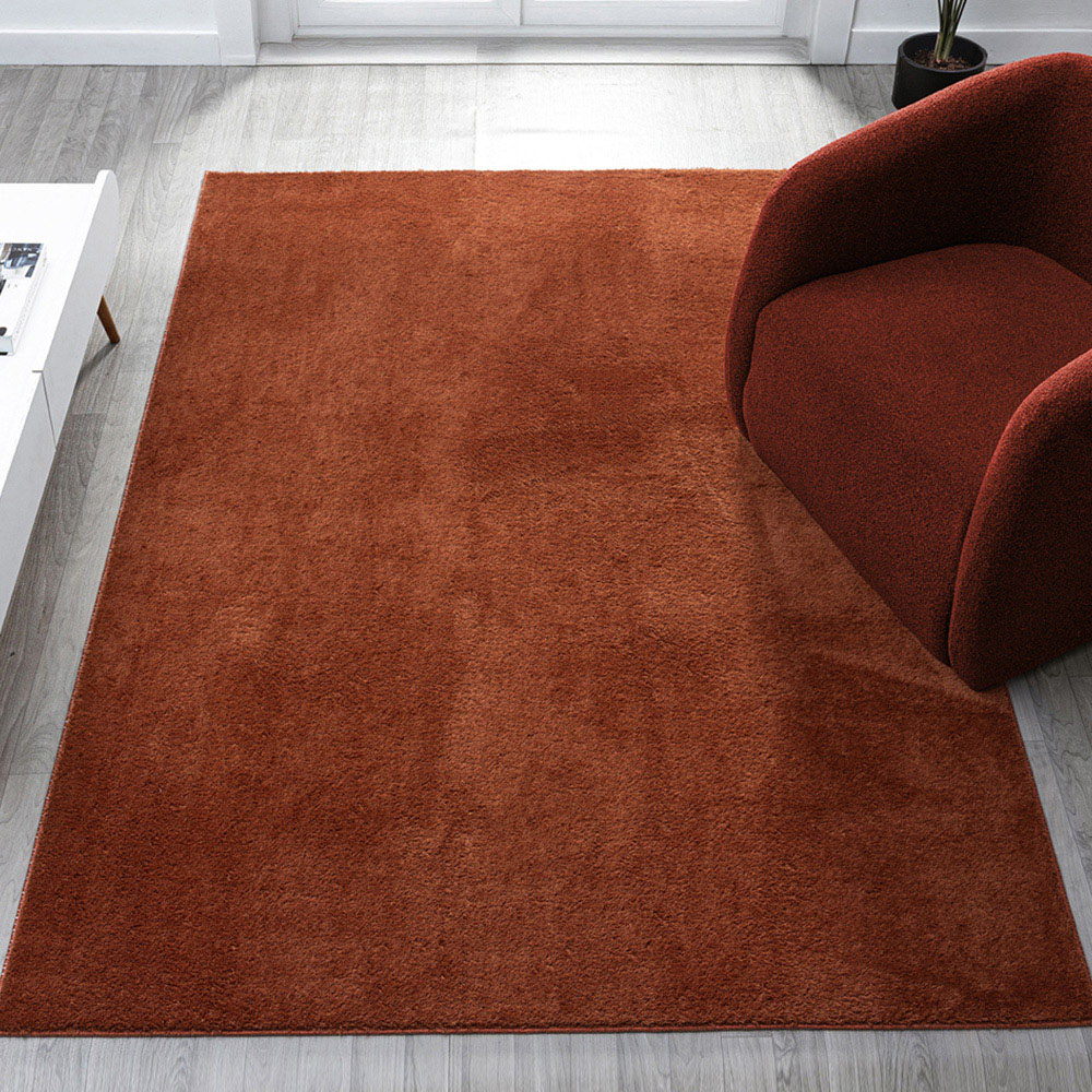 Desire Rugs Comfy Terracotta Anti Slip Felt Backing Rug 60 x 200cm Image 7