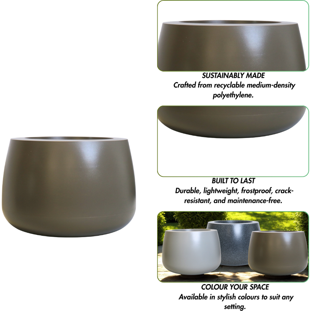 Trifibre Hardwick Clay Roto Moulded Planter 39 x 57cm Image 6