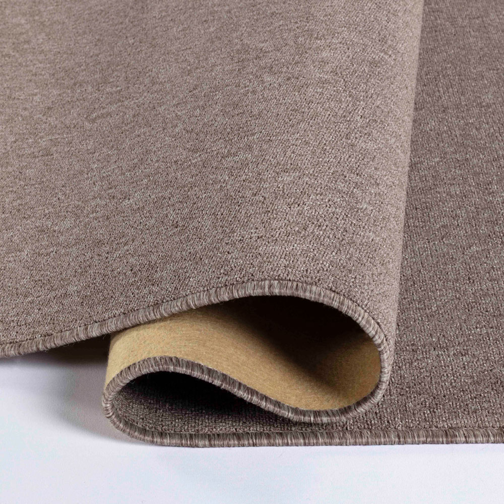 Desire Rugs Simple Dark Beige Low Pile Felt Backing Tufted Rug 110 x 60cm Image 4