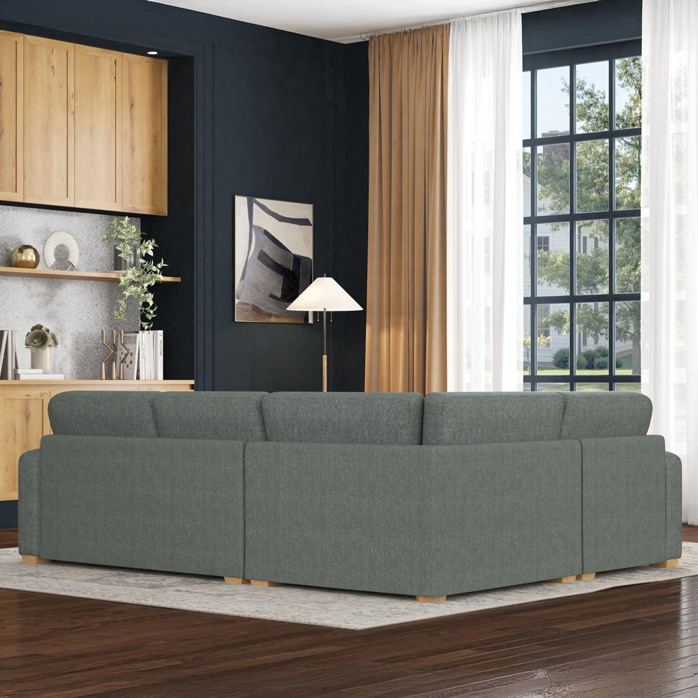 Theadford 3 Seater Venice Granite Fixed Back Left Hand Corner Sofa Image 6