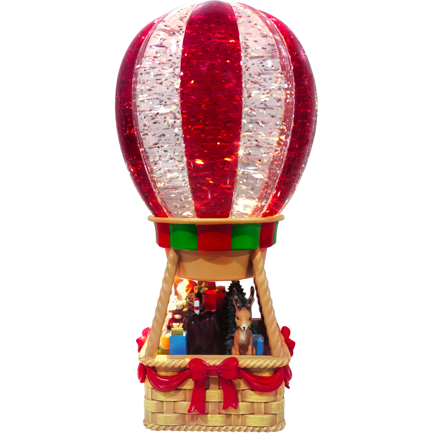 Santa in LED Hot Air Balloon Multicolour Image 6