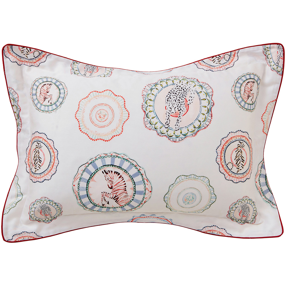 Yvonne Ellen King Size Multicolour Vintage Plates Duvet Set Image 2