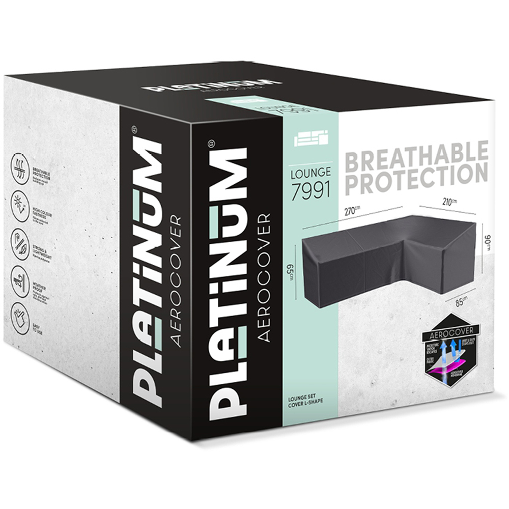 Platinum AeroCover Left L Shape Outdoor Sofa Cover 90 x 270 x 210cm Image 2