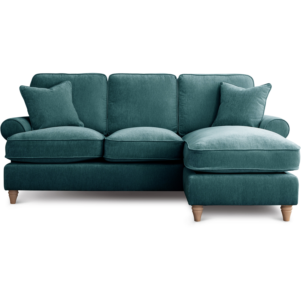 The Victoria 3 Seater Emerald Right Hand Chaise Sofa Image 2