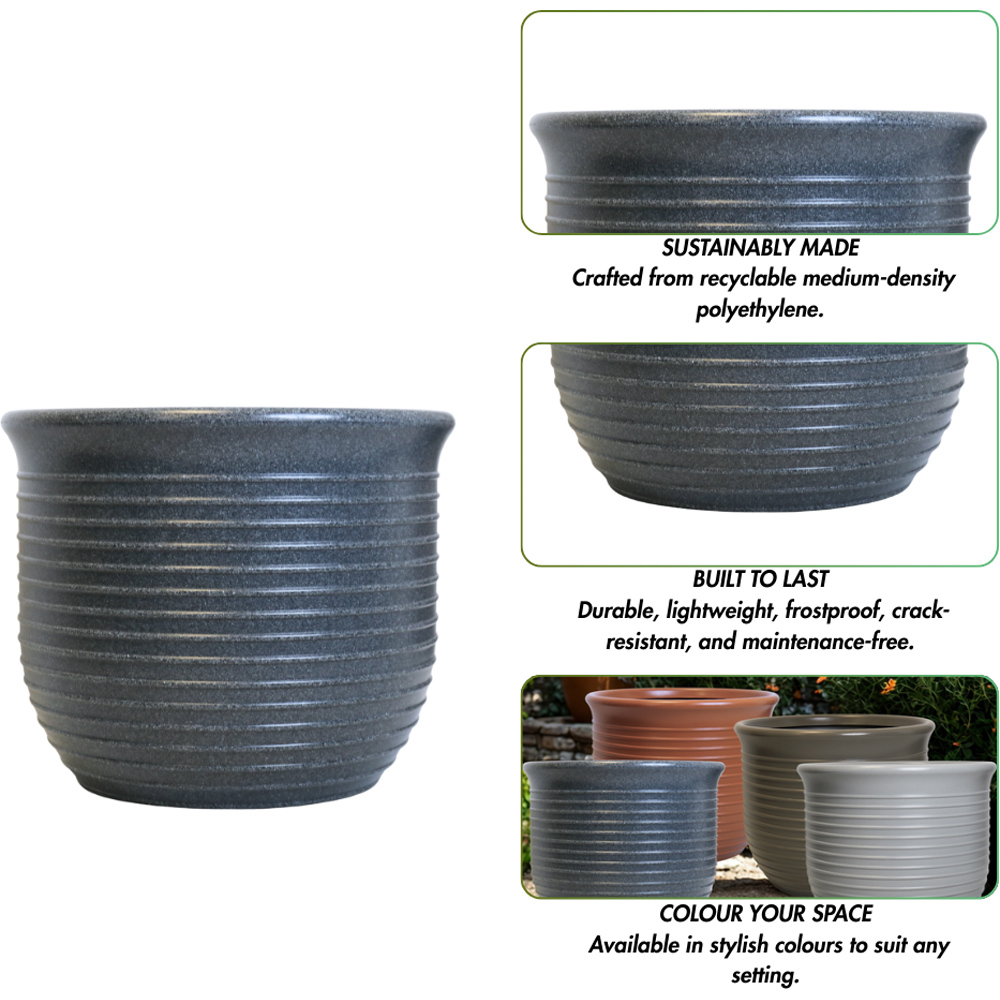Trifibre Blenheim Granite Roto Moulded Planter 48 x 58cm Image 6