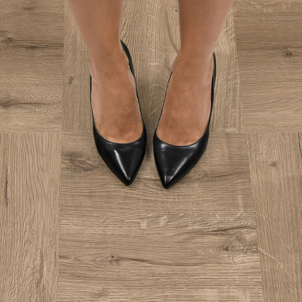 Floorpops Pickling Brown Peel and Stick Floor Tile 30.48 x 30.48cm 10 Pack Image 6