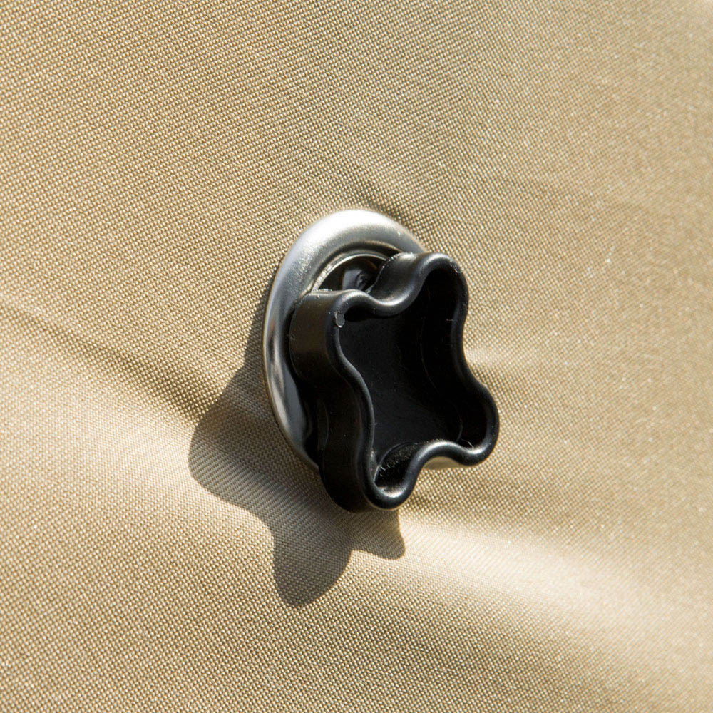 Outsunny 3 Seater Light Brown Swing Chair with Canopy Image 4