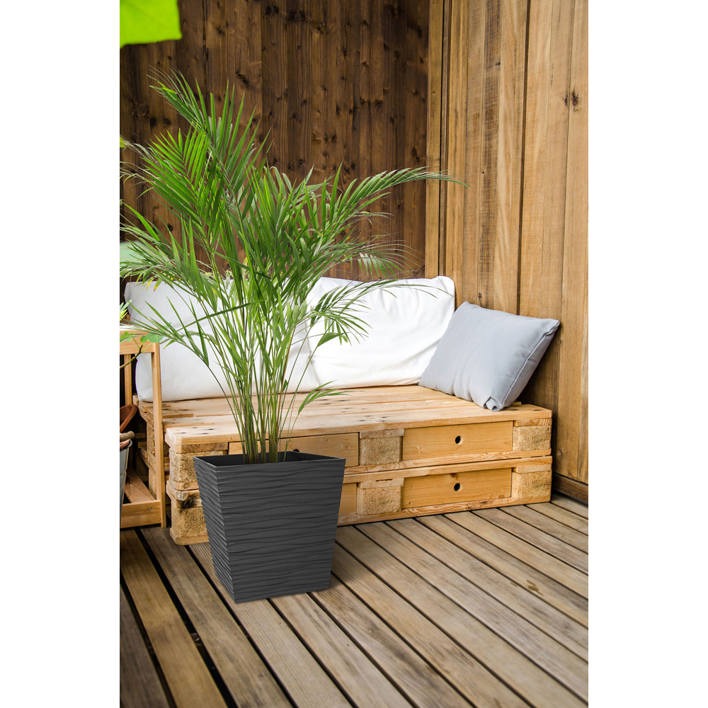 Primeur Tierra Verde Cello Slate Planter 33cm 2 Pack Image 2