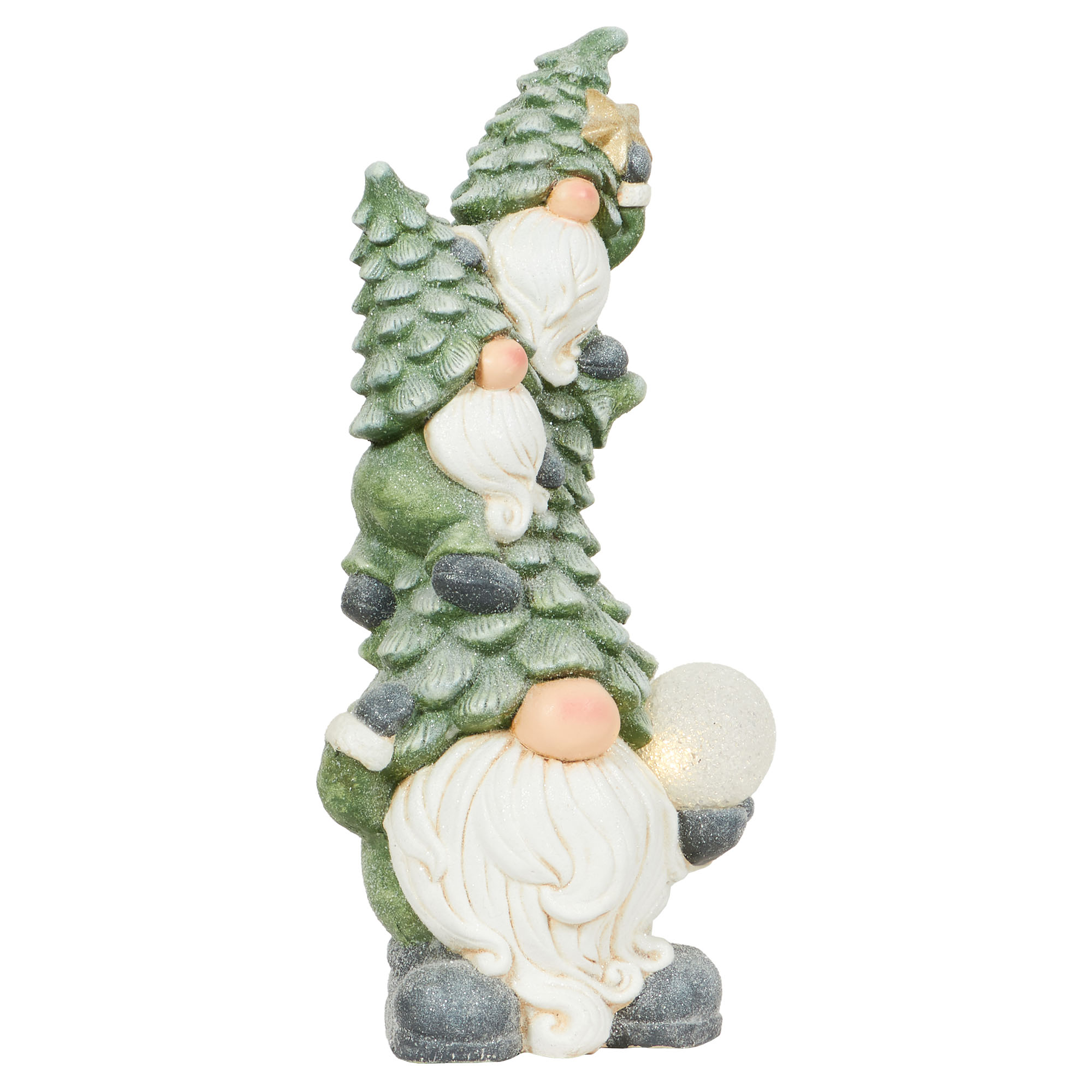 Mistletoe Cottage LED Tree Gonks Ornament - Green Image 4
