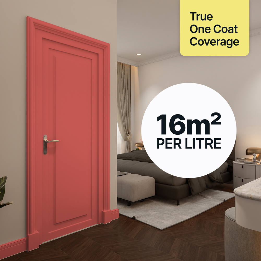 Hemway Lobster Red Furniture and Walls Matt Chalk Paint 1L Image 4
