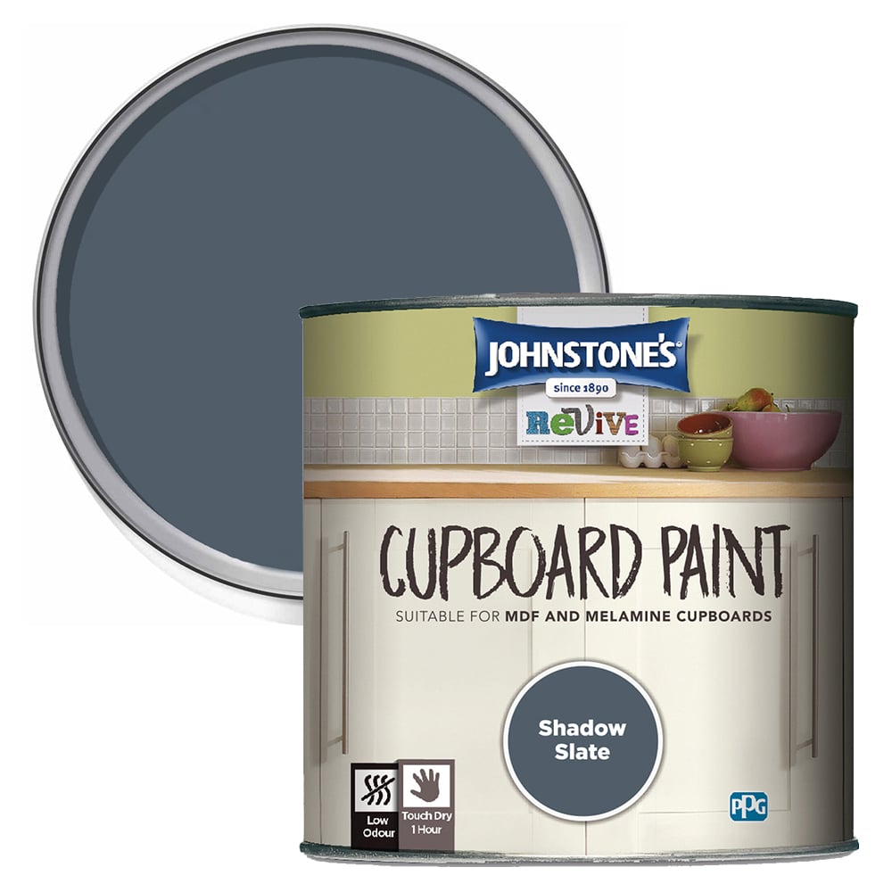 Johnstones Revive Shadow Slate Satin Cupboard Paint 750ml Image 1