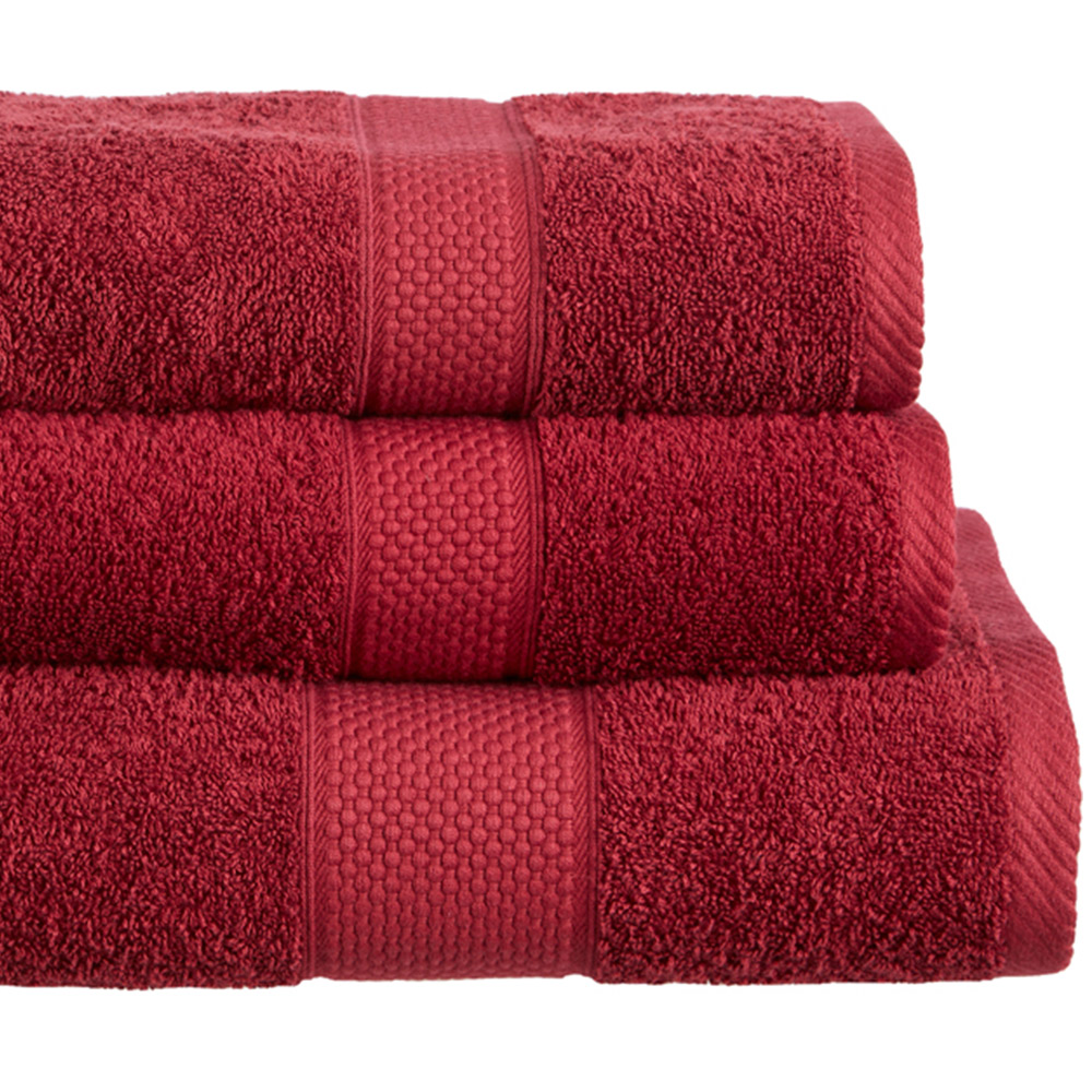 Imperial Ringspun Combed Cotton Burgundy Extra Large Jumbo Turkish Bath Sheet Image 2