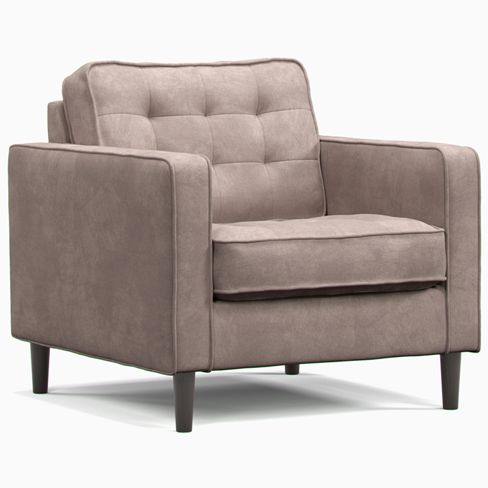 Eden Pewter Chenille Armchair Image 2
