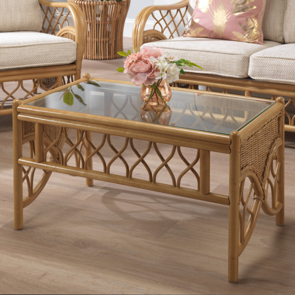 Desser Furniture Oslo 4 Seater Light Oak Jasper Sofa Set with Footstool Image 3