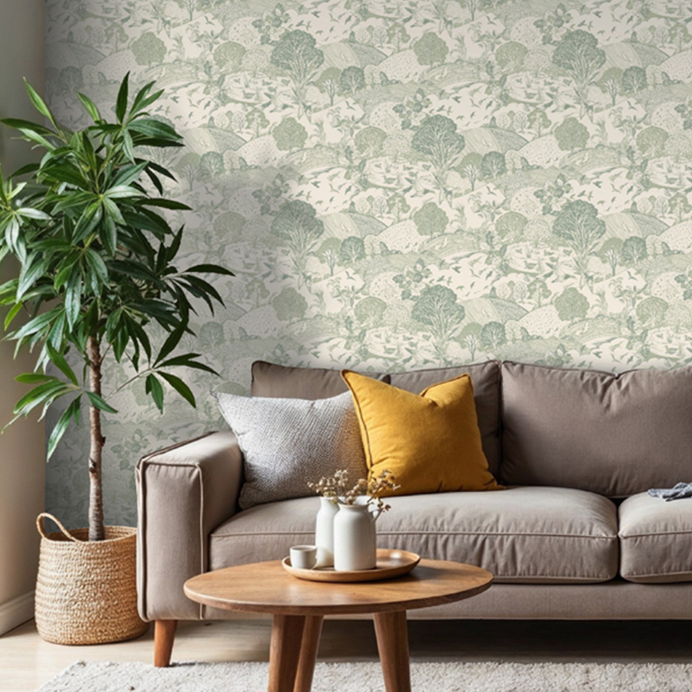 Arthouse Country Landscape Sage Wallpaper Image 2