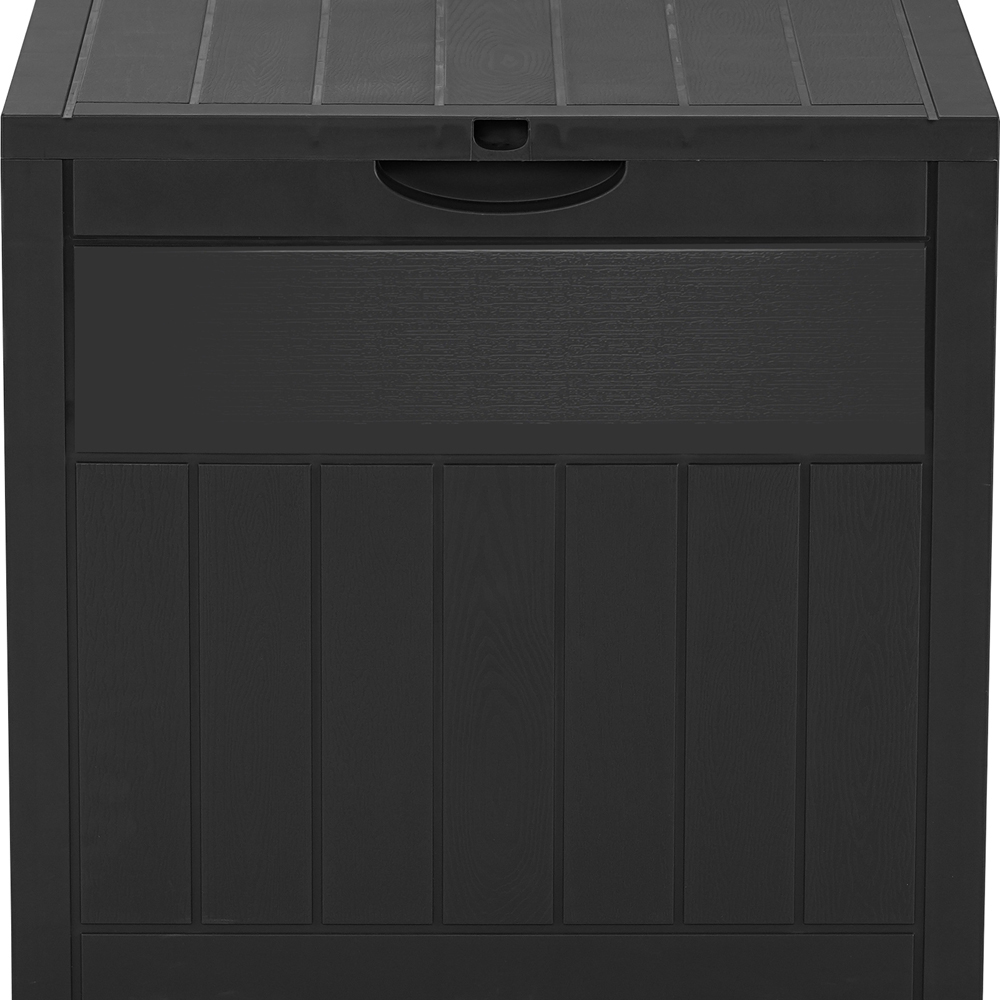 Living and Home Black Waterproof Wood-Grain Texture Storage Box 126L Image 4