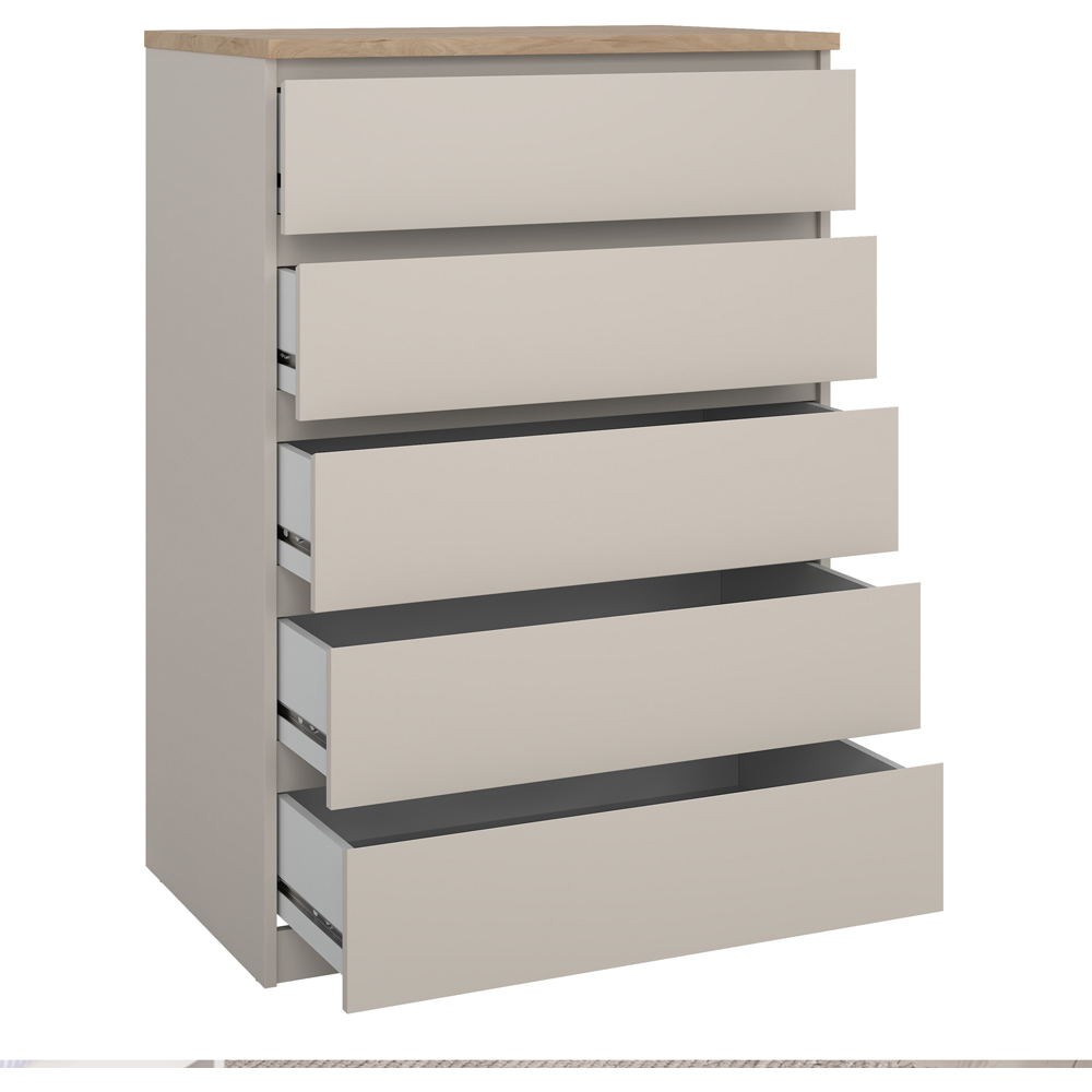 Florence Naia 5 Drawer Cashmere Jackson Hickory Chest of Drawers Image 5