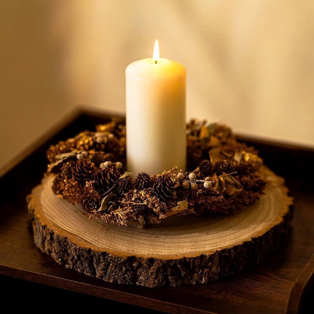 Marco Paul Artificial Dried Orange Scented Christmas Wreath 30cm Image 3