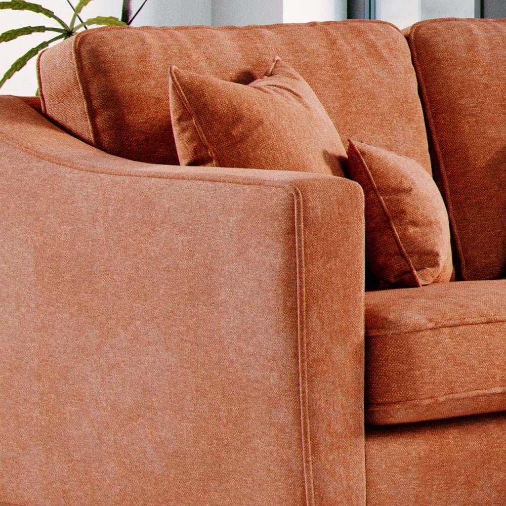 Marlon 4 Seater City Terracota Corner Sofa Image 4
