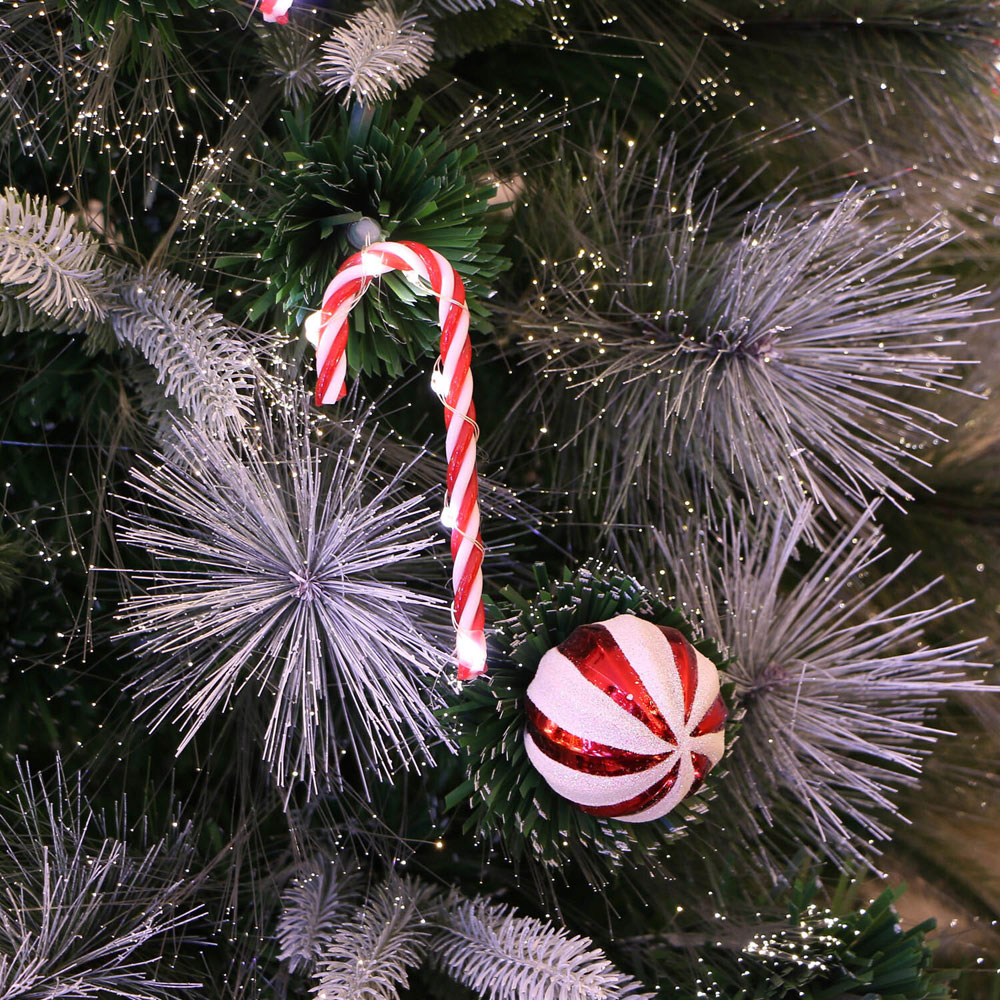 4ft Candy Cane Fibre Optic Christmas Tree Image 4