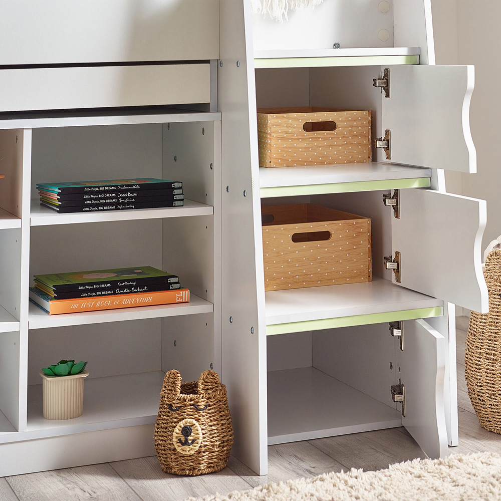 Julian Bowen Vespa Single White Mid Sleeper Image 4