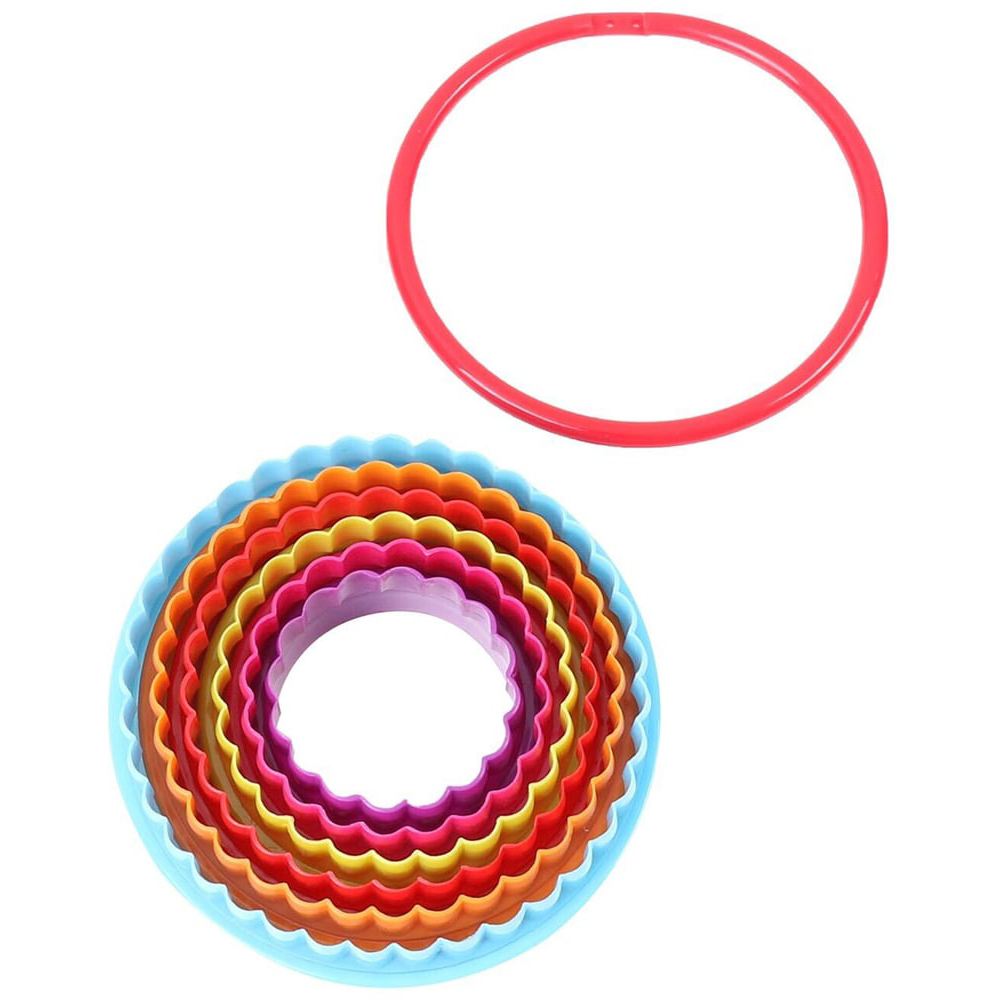 Pack of Six Plastic Round Cookie Cutters Image 2