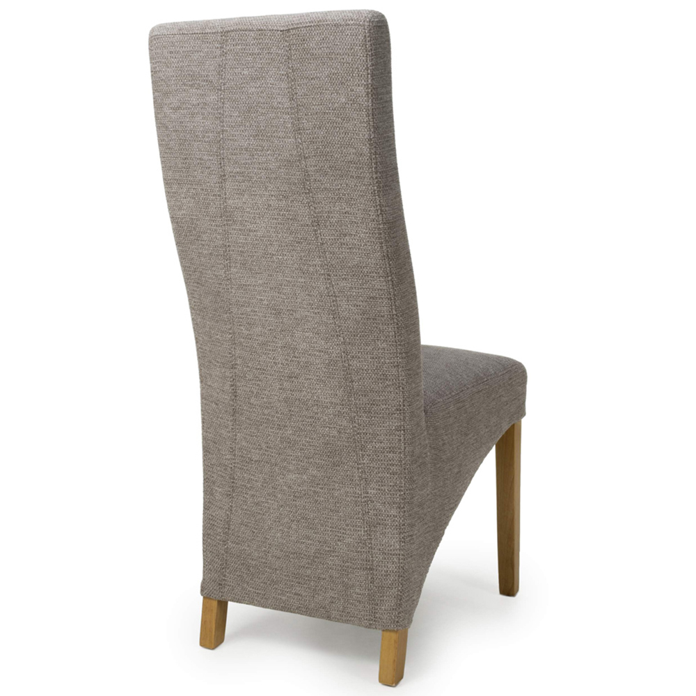 Shankar Baxter Set of 2 Mocha Weave Dining Chair Image 3