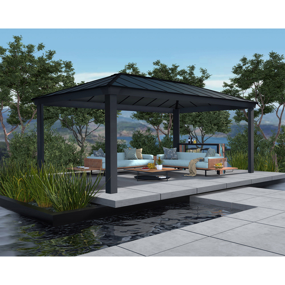 Palram Canopia Dallas 3.6 x 6m Grey Gazebo Image 5