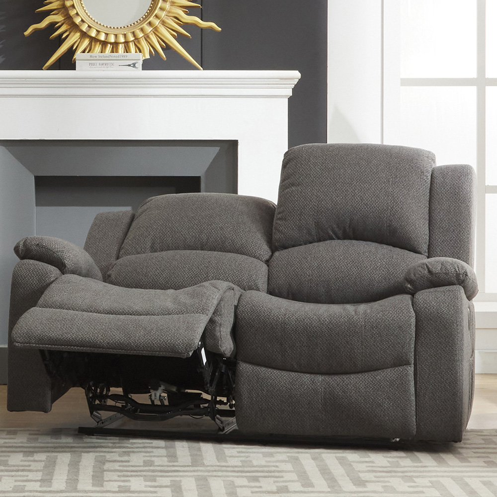 Marldon 2 Seater Dark Grey Electric Recliner Sofa Image 2