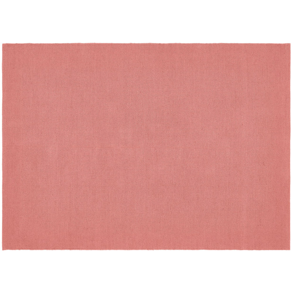 Hug Rug Coral Pink Plain Woven Rug 120 x 170cm Image 1