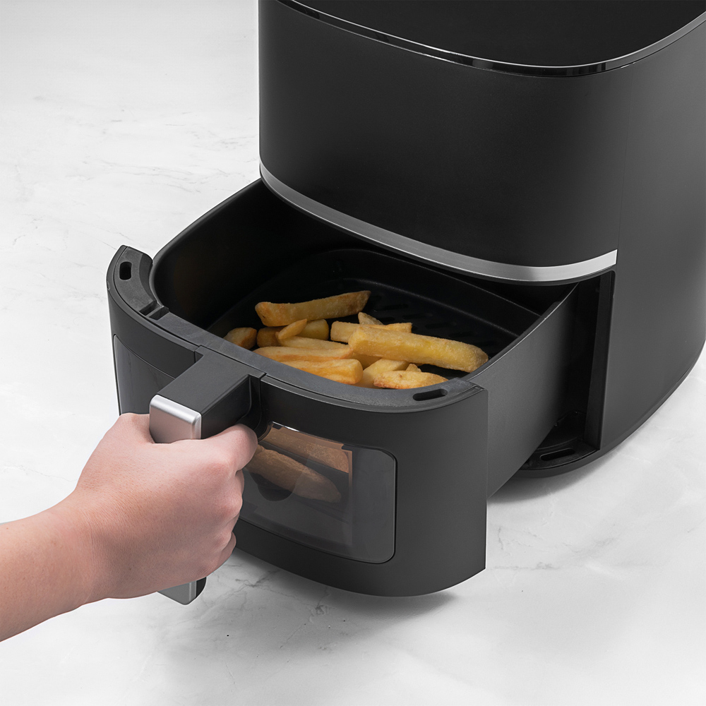 Daewoo SDA2726GE Black 5.5L Air Fryer with Window Image 6
