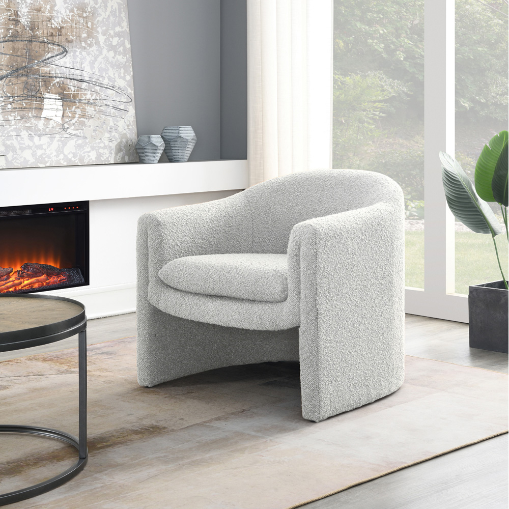 Chelsea Cream Boucle Accent Chair Image 3