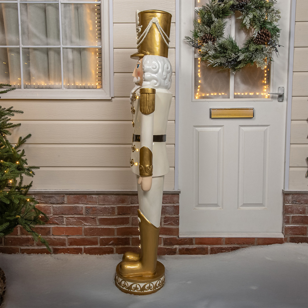 The Christmas Centre Red and Gold LED Lights Traditional Nutcracker Soldier 5.5ft Image 8
