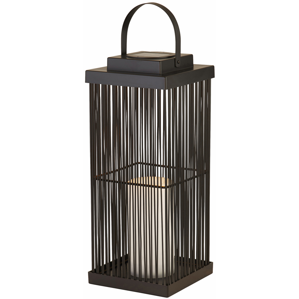 Lighting Collection Laguna Solar Tall Outdoor Lantern Image 3