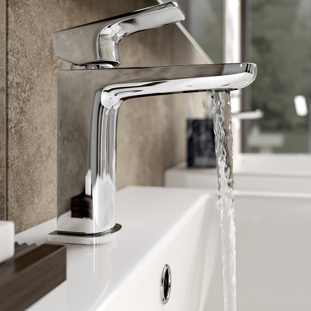 Bathstore Riviera Chrome Mono Cloakroom Basin Mixer with Waste Image 2