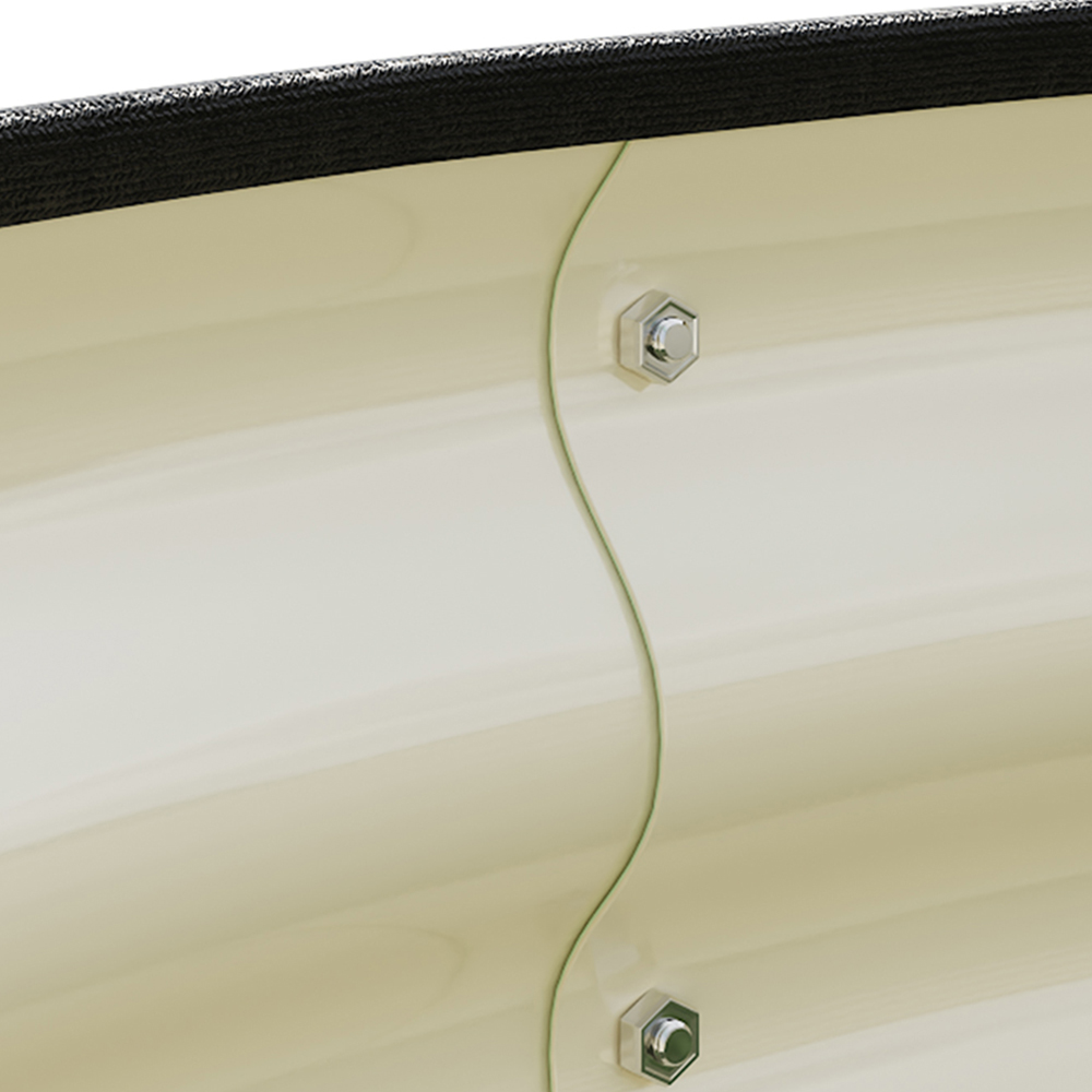 Living and Home Green Oval Galvanised Steel Raised Garden Bed 120 x 80cm Image 4