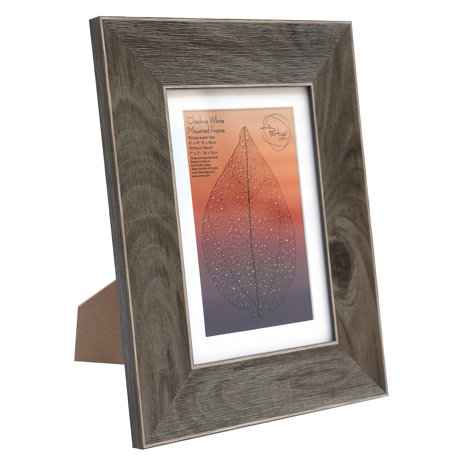 Cheshire White Mounted Frame - Brown / 6 x 4in Image 2
