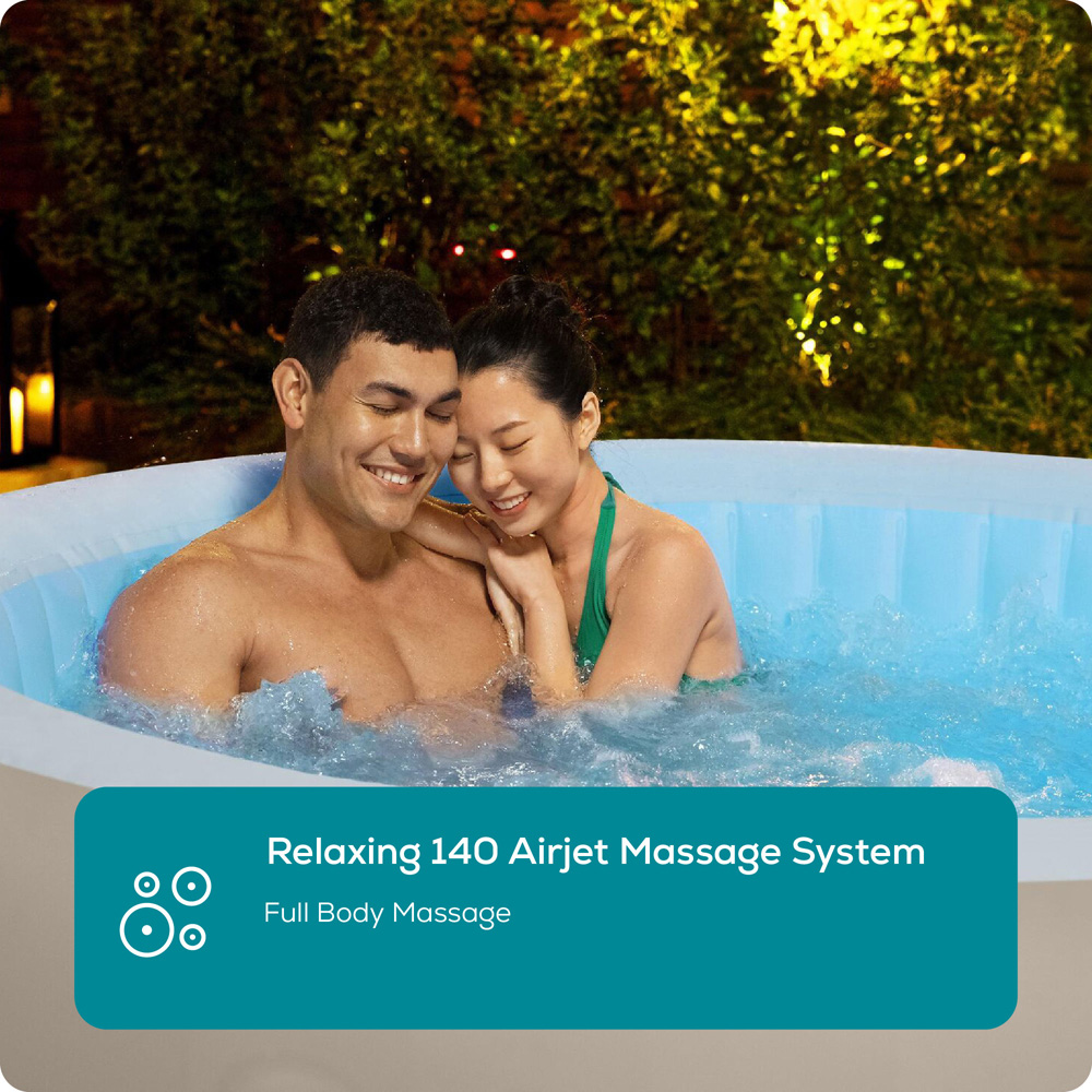 Lay-Z-Spa Paris 6 Person AirJet Hot Tub 66 x 196cm Image 6