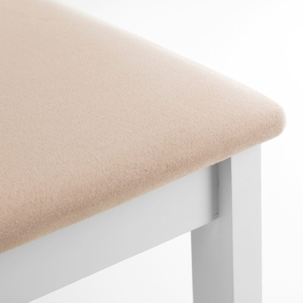 Julian Bowen Coast 2 Seater White Dropleaf Table Set Image 8