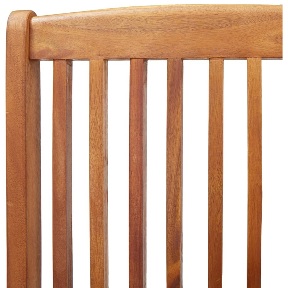 Walplus 4 Seater Solid Wood Acacia Garden Dining Set Image 7