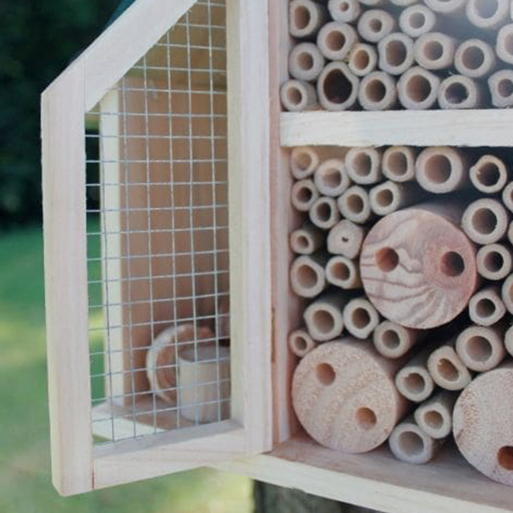 Marco Paul Wooden Insect House with Green Roof Image 3