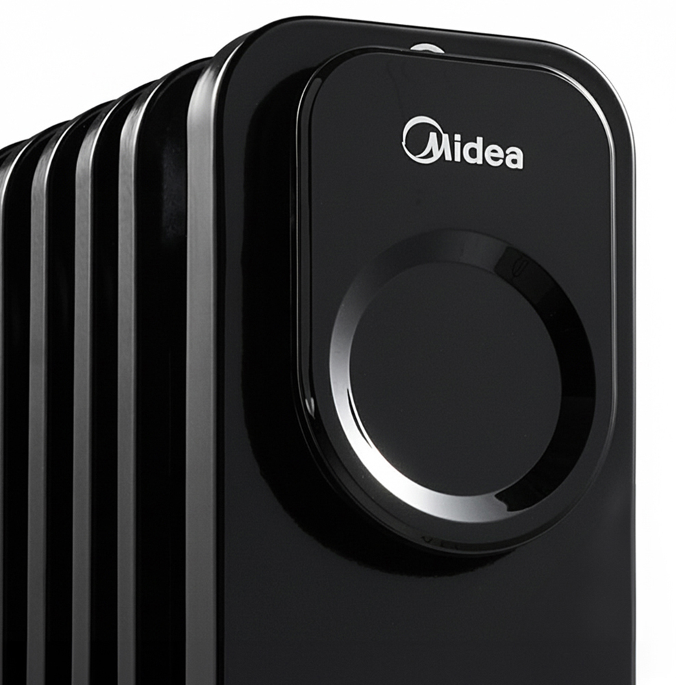 Midea AJ0884 Black Electric Heater with Remote Control and LED Screen 2200W Image 4