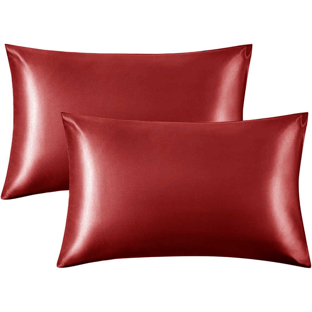 Intimates King Size Red Satin Bedding Set Image 2
