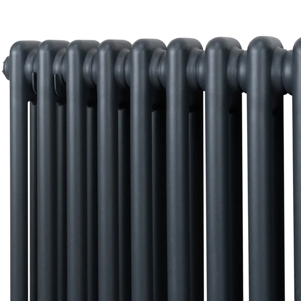 Monster Shop 6220 BTU Anthracite Grey Traditional 2 Column Radiator 600 x 1462mm Image 5