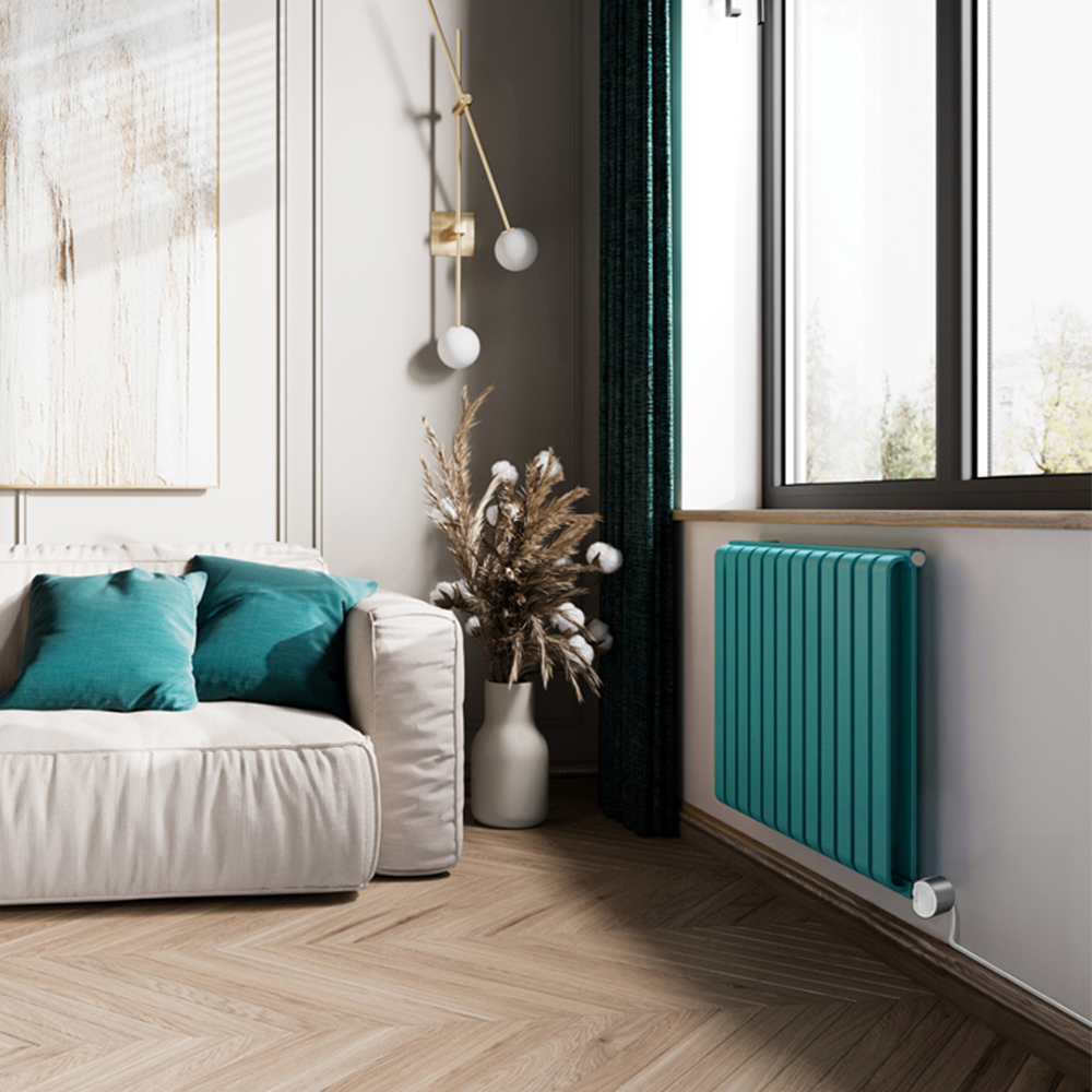 Terma Warp-Room E Wi-Fi Matt Teal Electric Radiator 800W 630 x 785mm Image 7