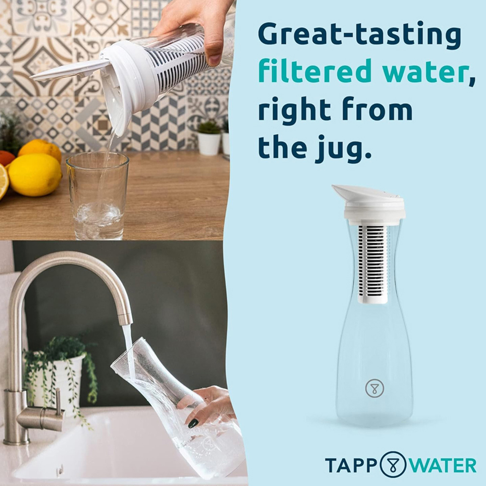Tappwater TP-N002 PitcherPro Glass Water Filter Jug Refill 2 Pack Image 5