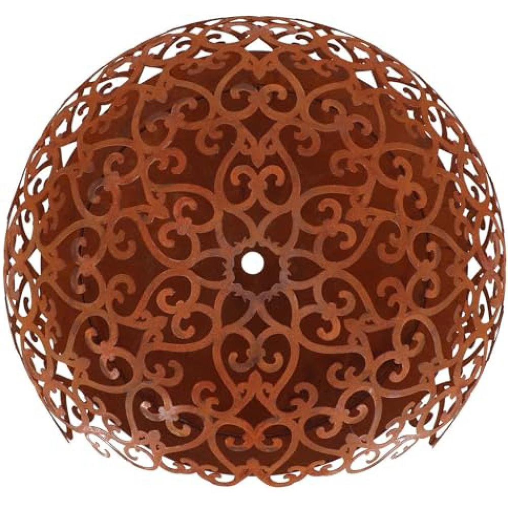 Fallen Fruits Laser Cut Curls Decorative Rust Fire Ball Image 3