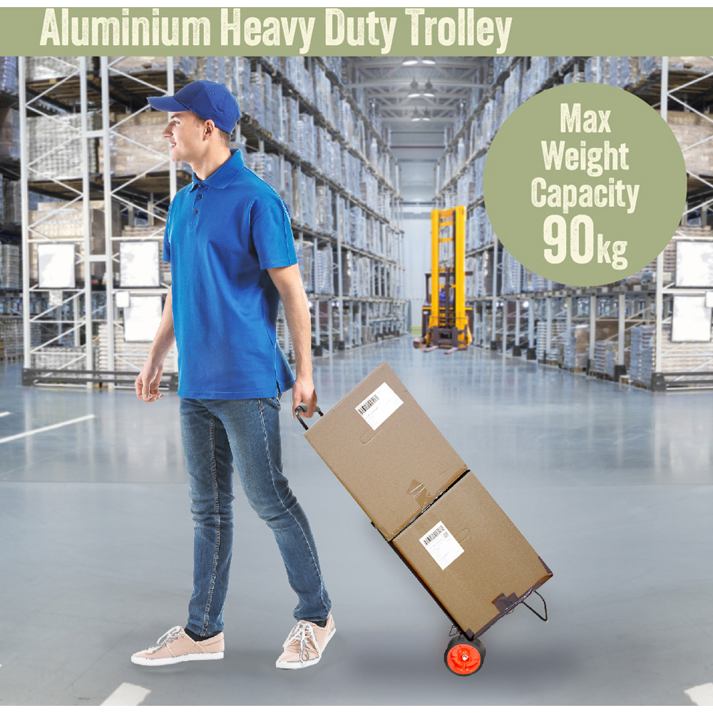 Milestone Camping Heavy Duty Steel Kit Trolley with Elastic Straps Image 6