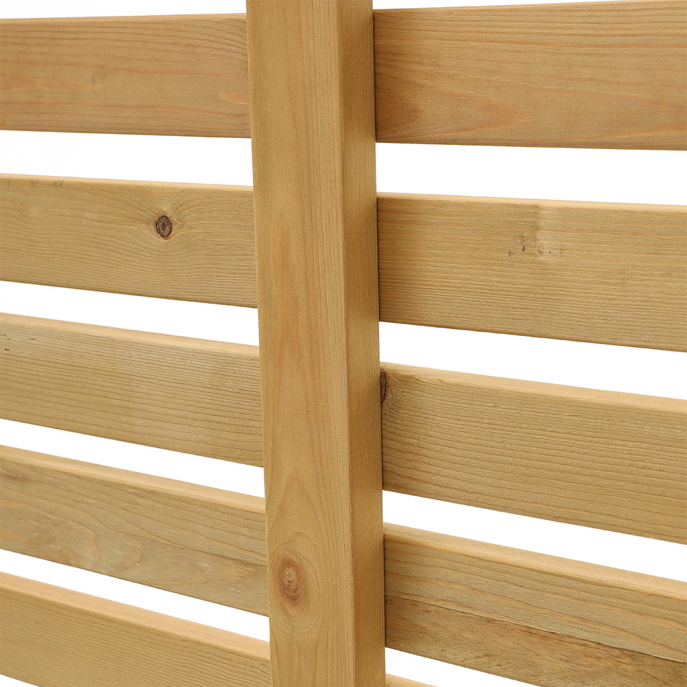 Living and Home 6 x 5ft Wooden Slatted Garden Fence Gate Image 3