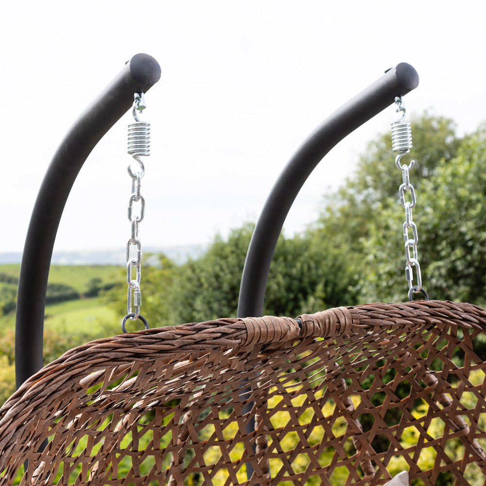 Artemis Home Beauchamp 2 Seater Brown Swing Chair Image 2